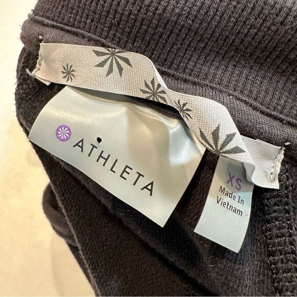 Athleta Slub Strength Lightweight Jacket Full Zip Hoodie Dark Gray XS - Picture 11 of 15